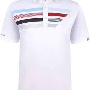 SAVALINO Men's Tennis Short Sleeve Polo Shirt (Size L)